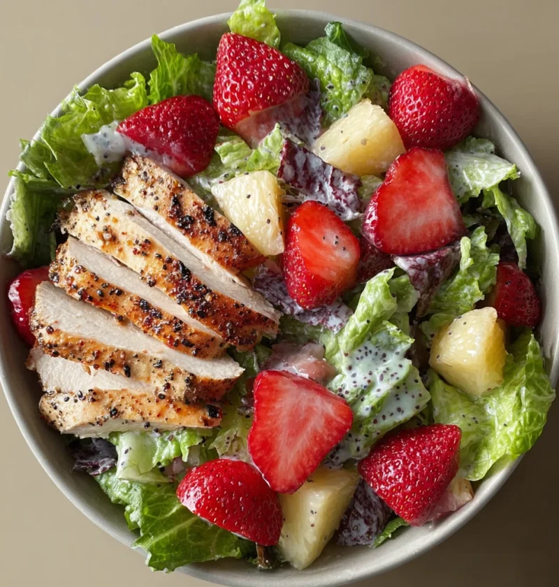 Panera Strawberry Poppyseed Salad