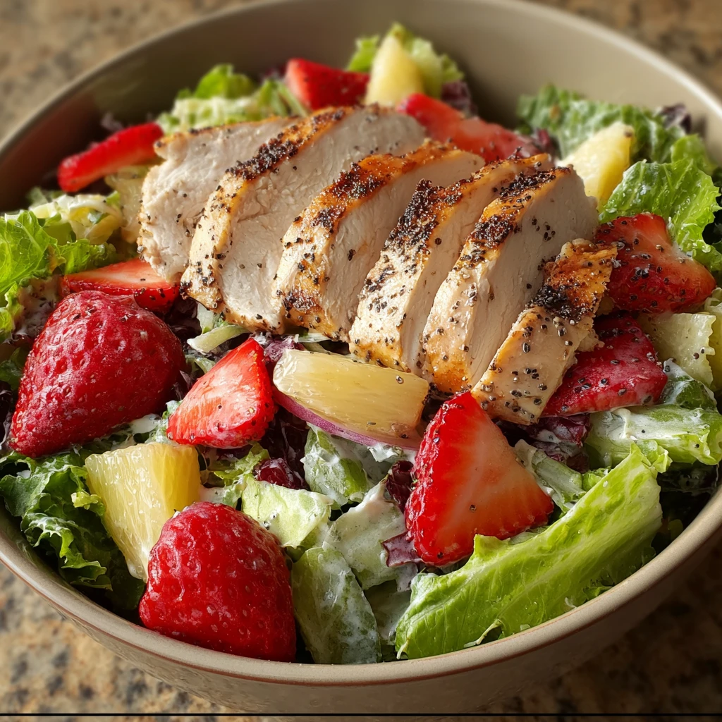 Panera Strawberry Poppyseed Salad