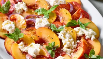 Peach Caprese Salad