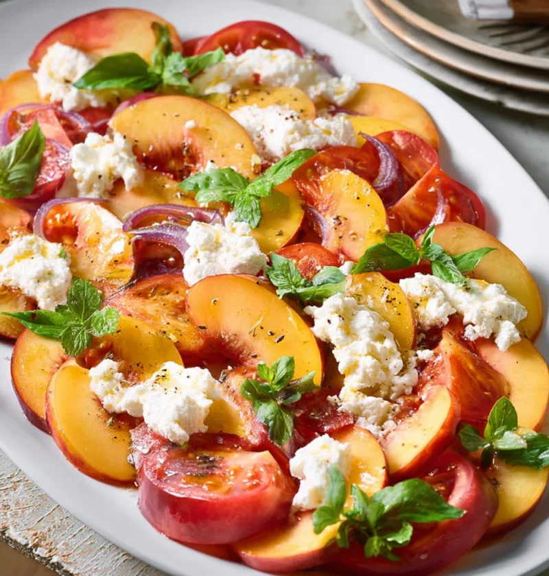 Peach Caprese Salad