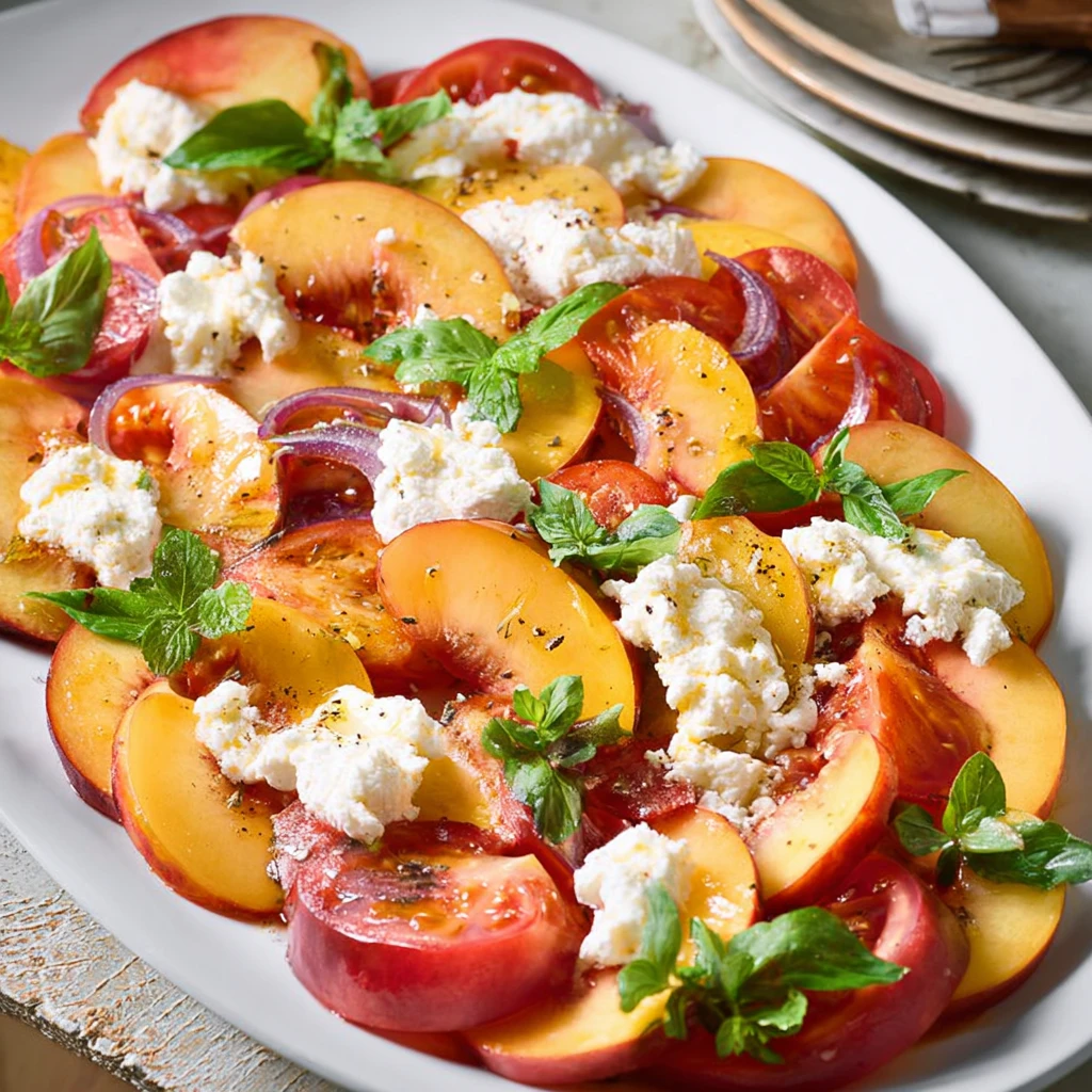 Peach Caprese Salad