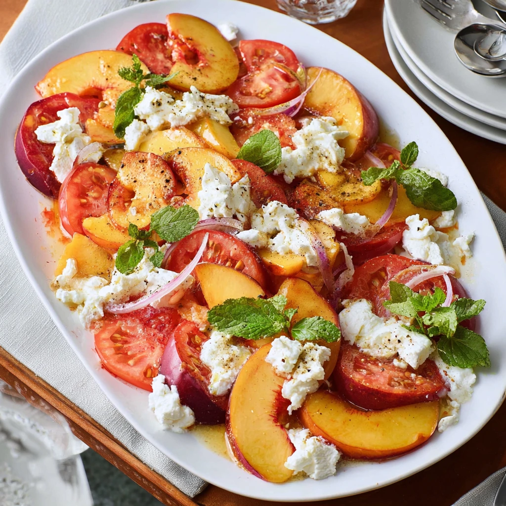 Peach Caprese Salad