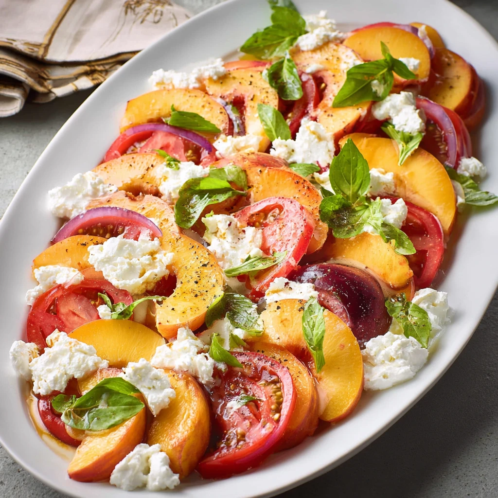 Peach Caprese Salad