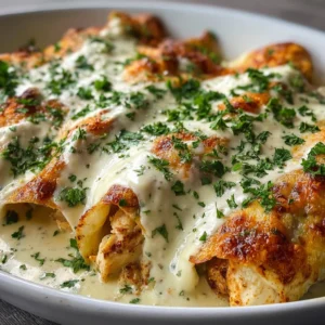 Protein Chicken Enchiladas with Dreamy White Sauce