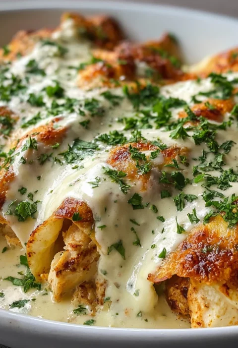 Protein Chicken Enchiladas Dreamy White Sauce