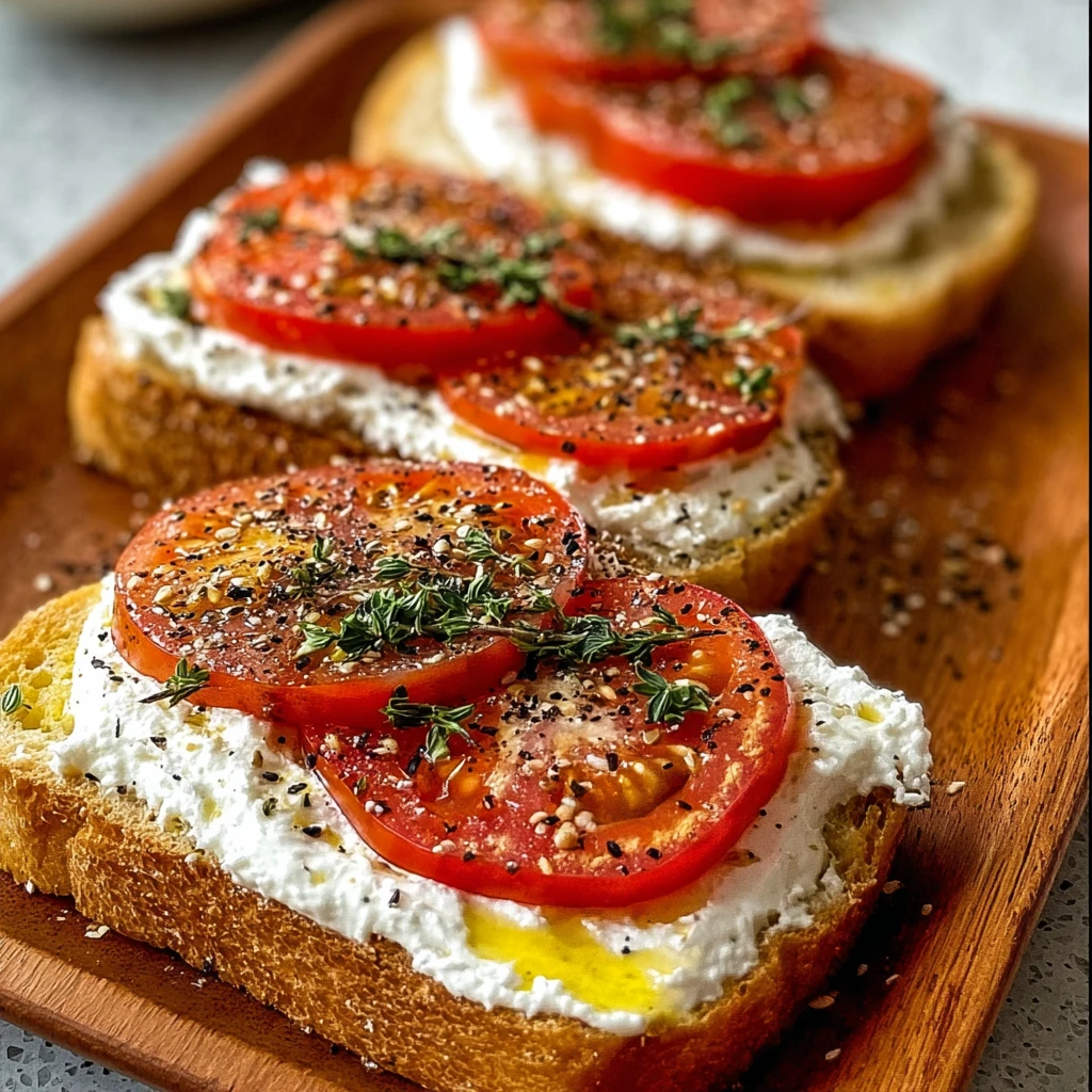 Ricotta and Tomato Sourdough Toast – Easy Gourmet Breakfast