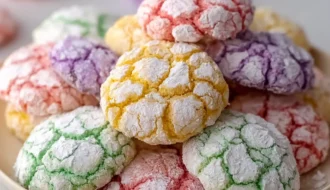 Springtime Crinkle Cookies
