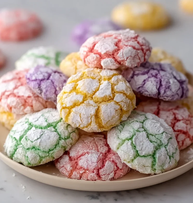 Springtime Crinkle Cookies