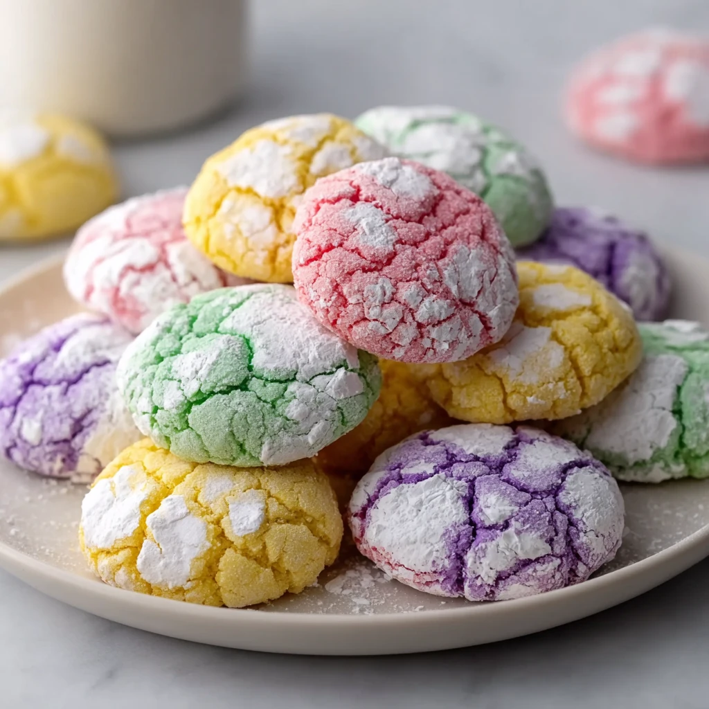 Springtime Crinkle Cookies