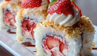 Strawberry Shortcake Sushi