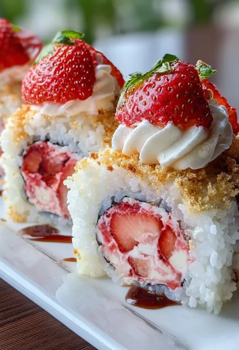 Strawberry Shortcake Sushi