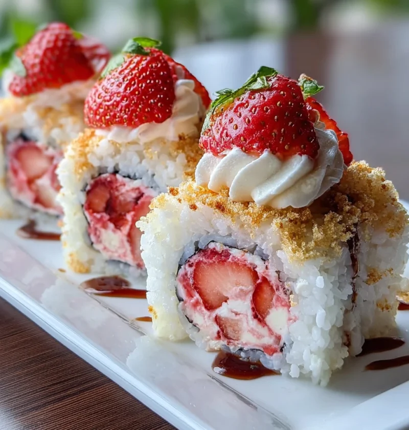 Strawberry Shortcake Sushi