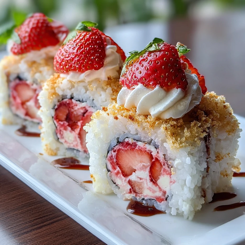 Strawberry Shortcake Sushi