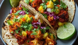 Vegan Smoky Bbq Cauliflower Tacos