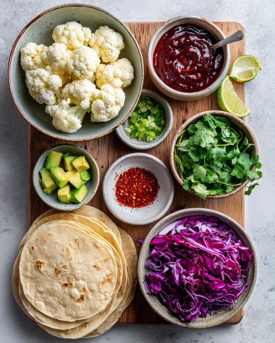 Vegan Smoky Bbq Cauliflower Tacos