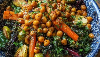 Winter Veggie Chickpea Bowl Healthy Recipe