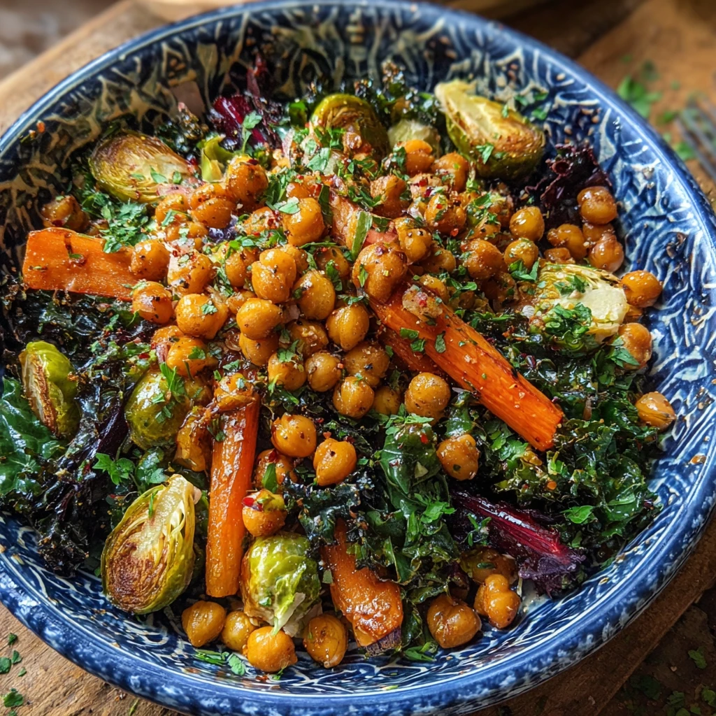Winter Veggie Chickpea Bowl: Easy Healthy Recipe
