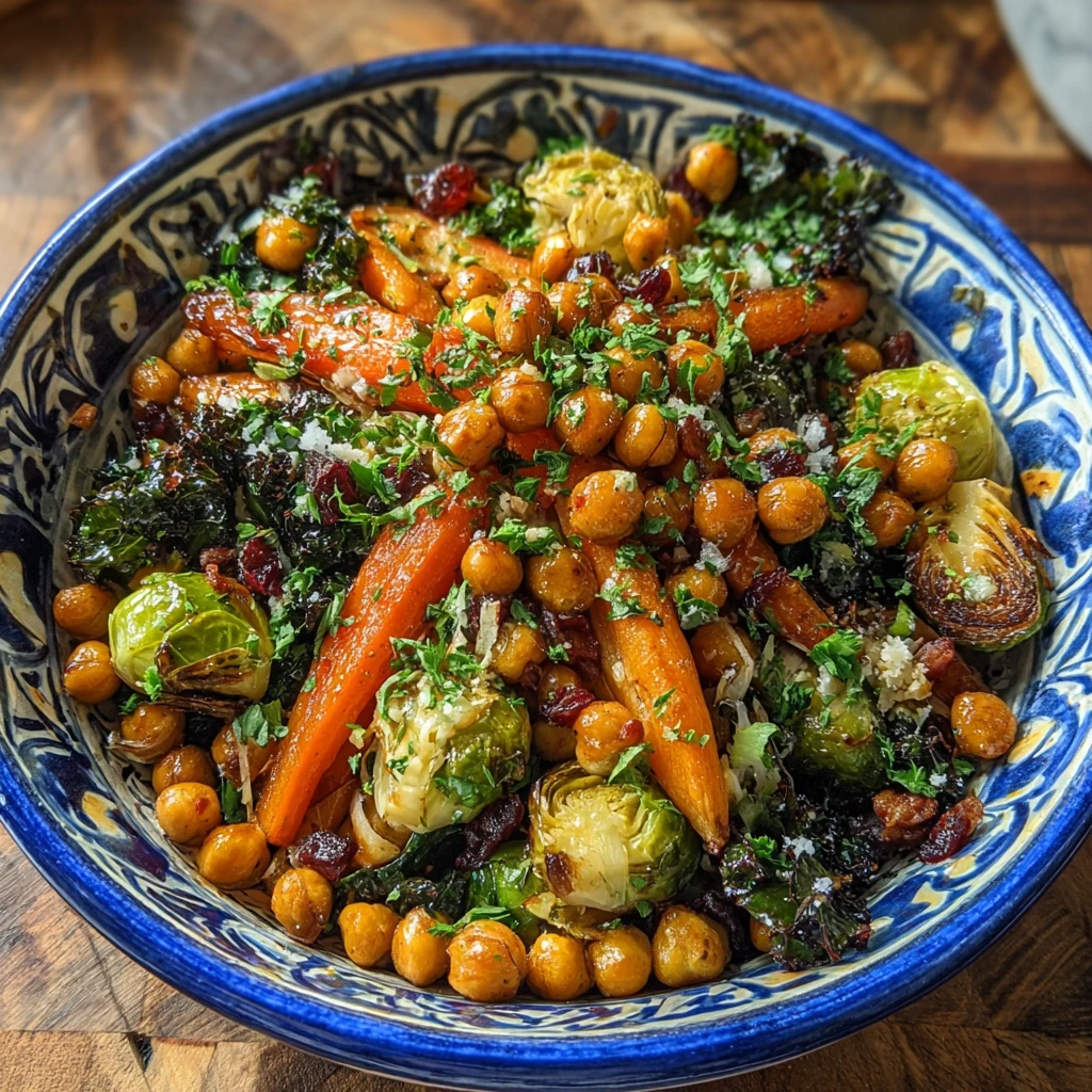 Winter Veggie Chickpea Bowl Healthy Recipe