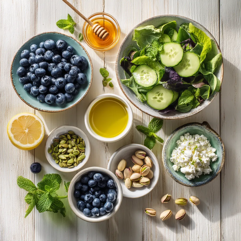 Blueberry Pistachio Spring Salad