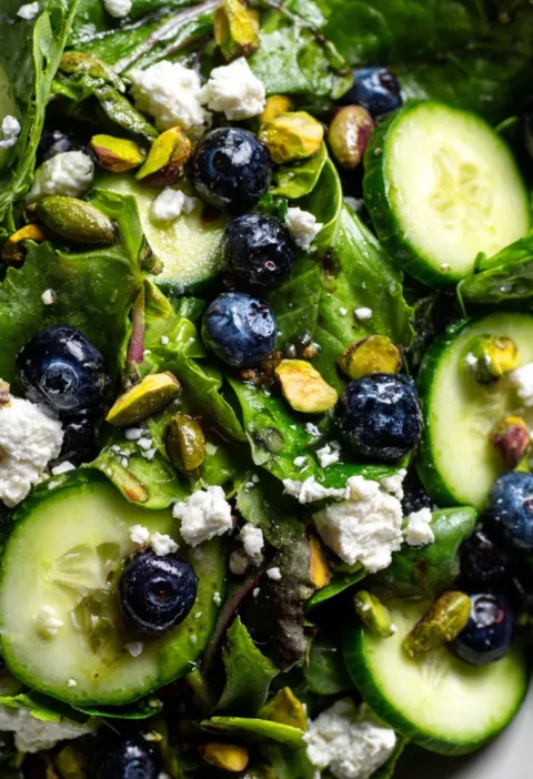 Blueberry Pistachio Spring Salad