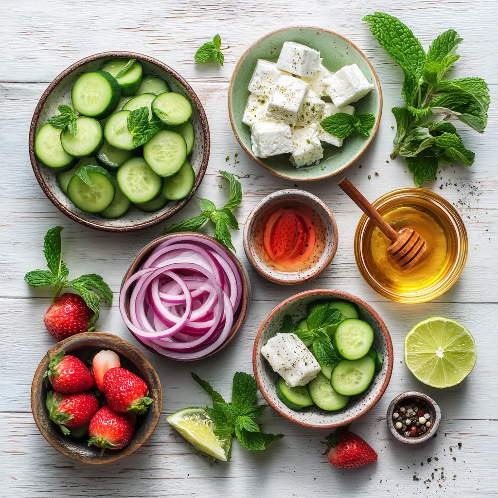Cucumber Strawberry Salad