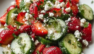 Cucumber Strawberry Salad