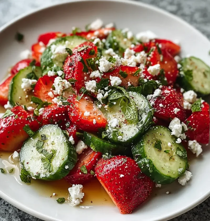 Cucumber Strawberry Salad