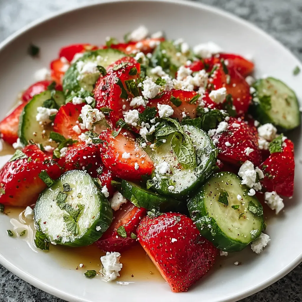 Cucumber Strawberry Salad