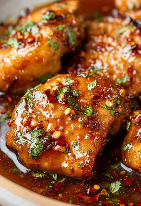 Honey Garlic Chicken Thighs