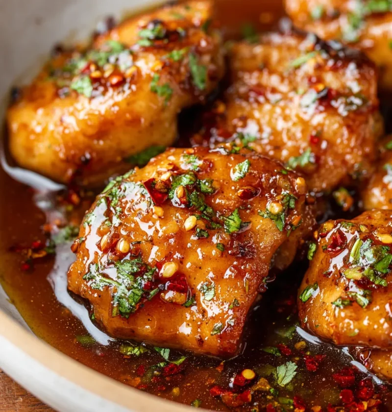 Honey Garlic Chicken Thighs