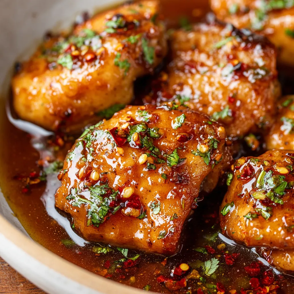 Honey Garlic Chicken Thighs