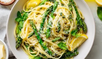 Pasta al Limone with Asparagus
