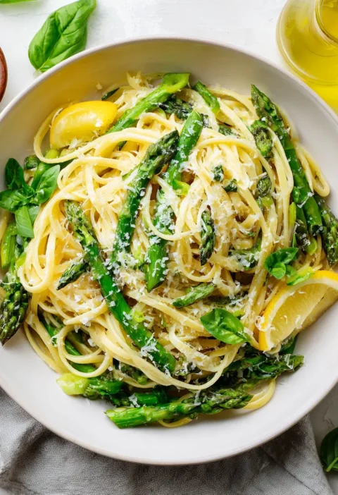 Pasta al Limone with Asparagus