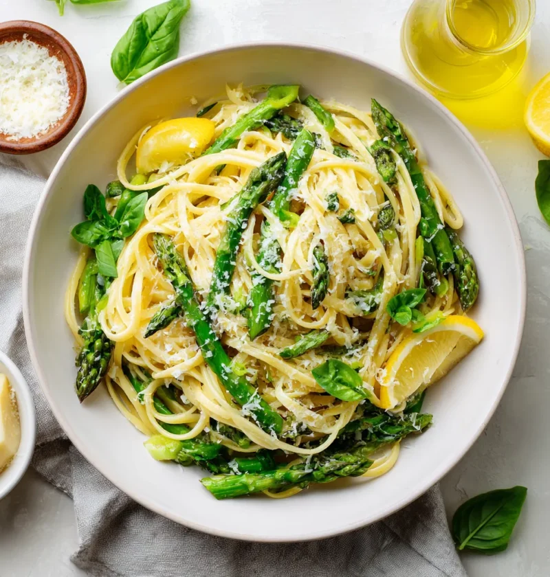 Pasta al Limone with Asparagus