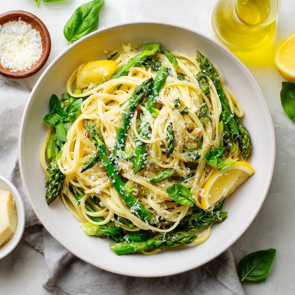 Pasta al Limone with Asparagus