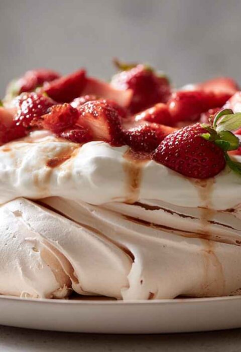 Strawberry Pavlova