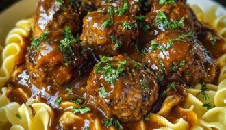 Amish Meatball Noodles