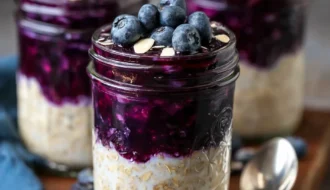 Blueberry Pie Overnight Oats