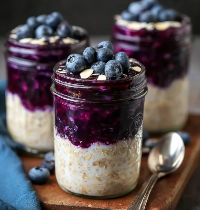 Blueberry Pie Overnight Oats