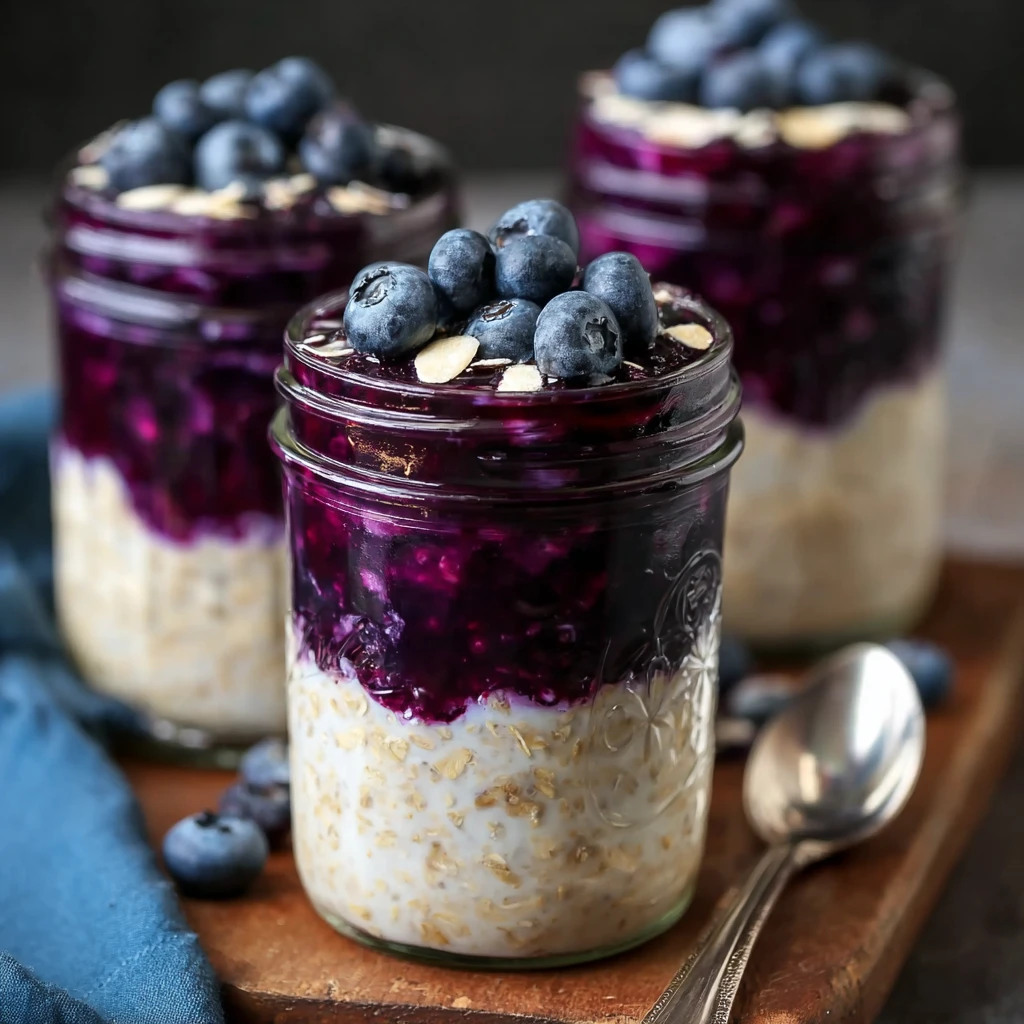 Blueberry Pie Overnight Oats