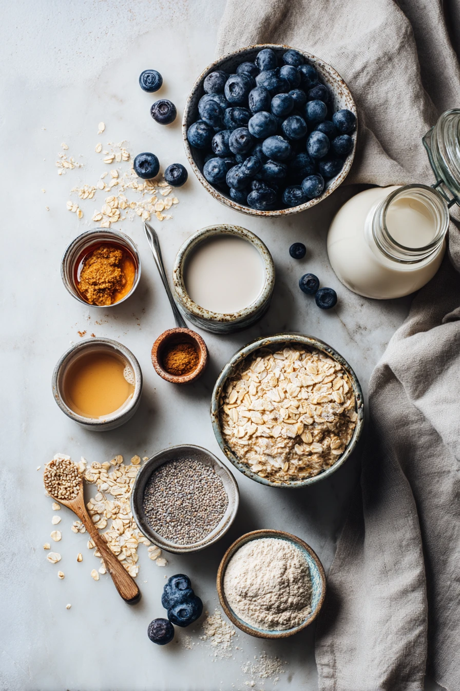Blueberry Pie Overnight Oats