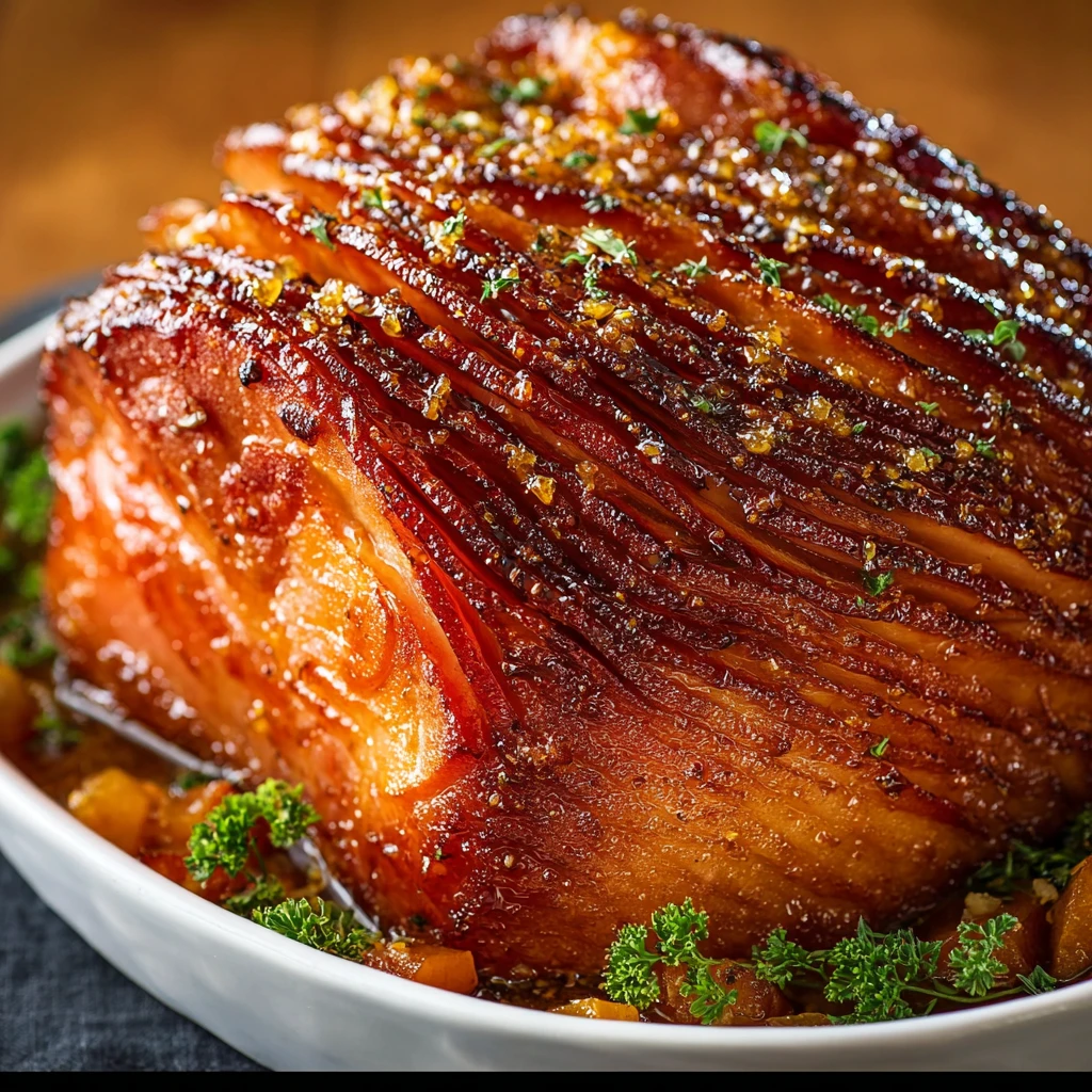 Brown Sugar Glazed Ham with Honey Orange Glaze