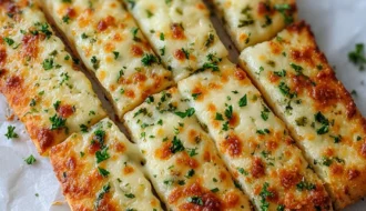 Keto Garlic Breadsticks