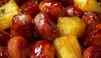 Pineapple Brown Sugar Mississippi Lil Smokies Bites