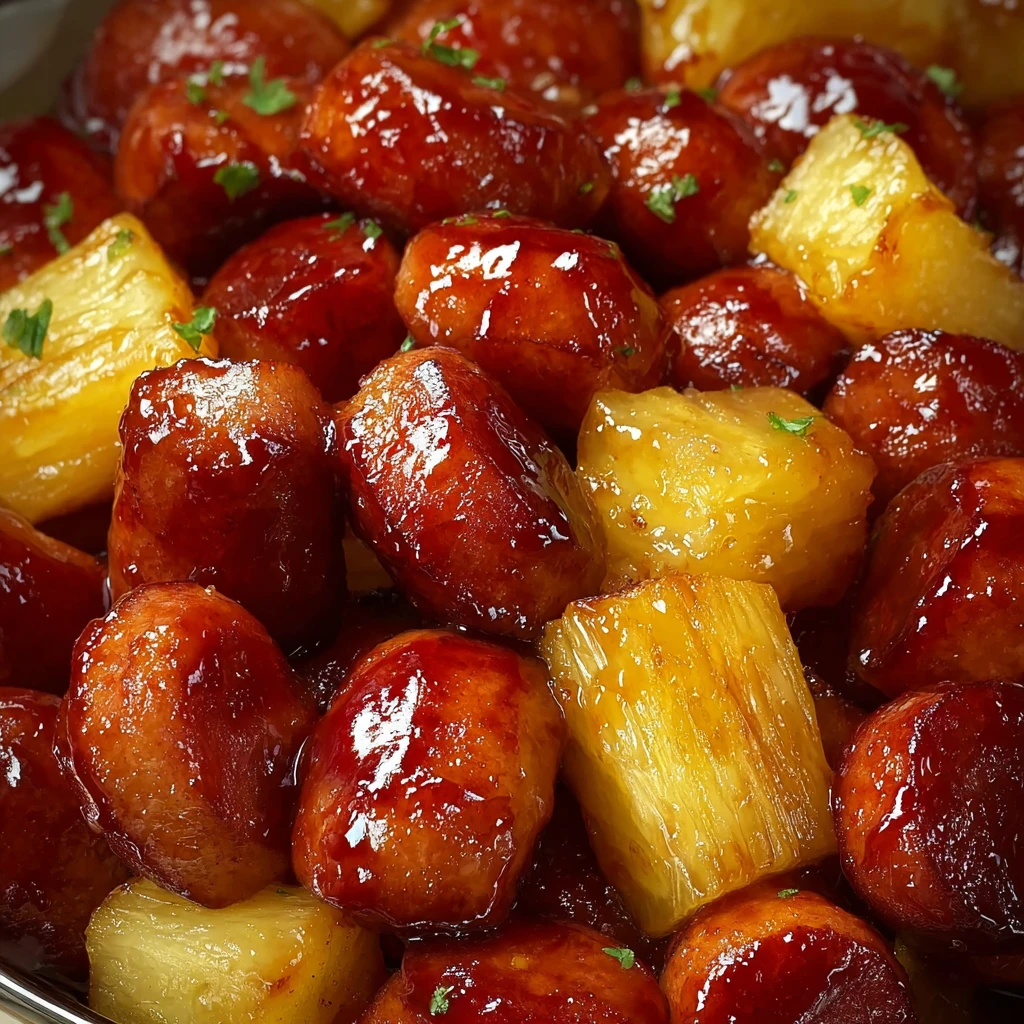 Pineapple Brown Sugar Mississippi Lil’ Smokies Bites