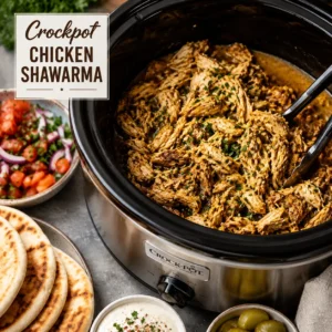 Crockpot Chicken Shawarma