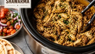 Crockpot Chicken Shawarma