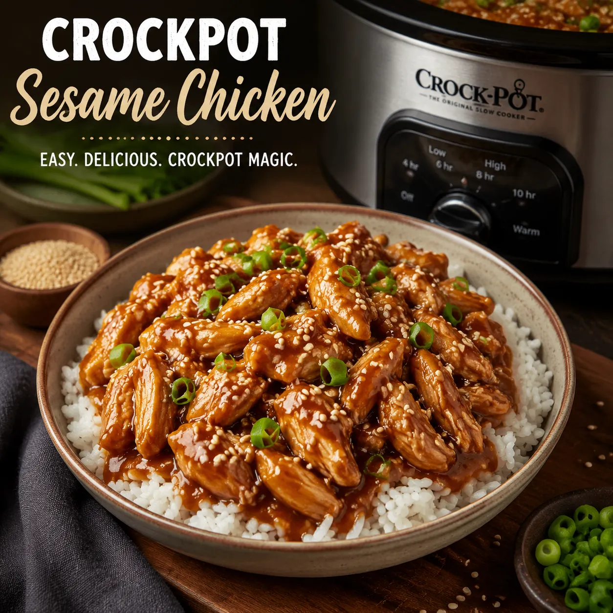 Crockpot Sesame Chicken