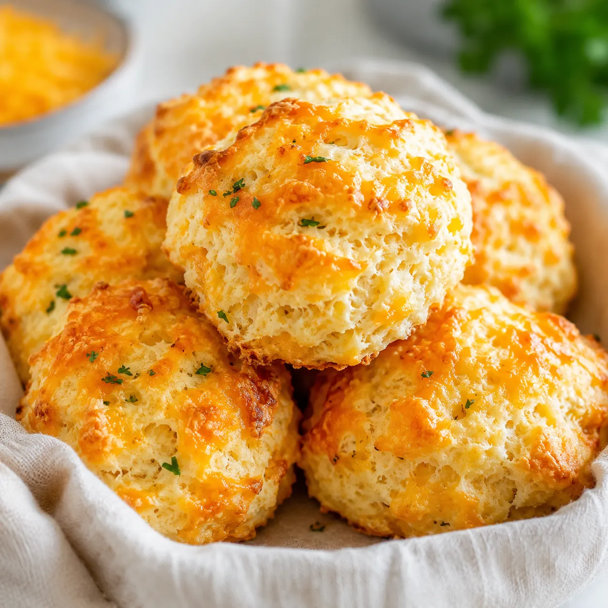 Easy Keto Biscuits (Fluffy, Buttery & Cheesy)