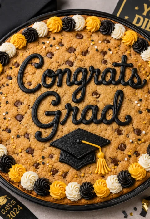 Giant Grad Cookie Cake